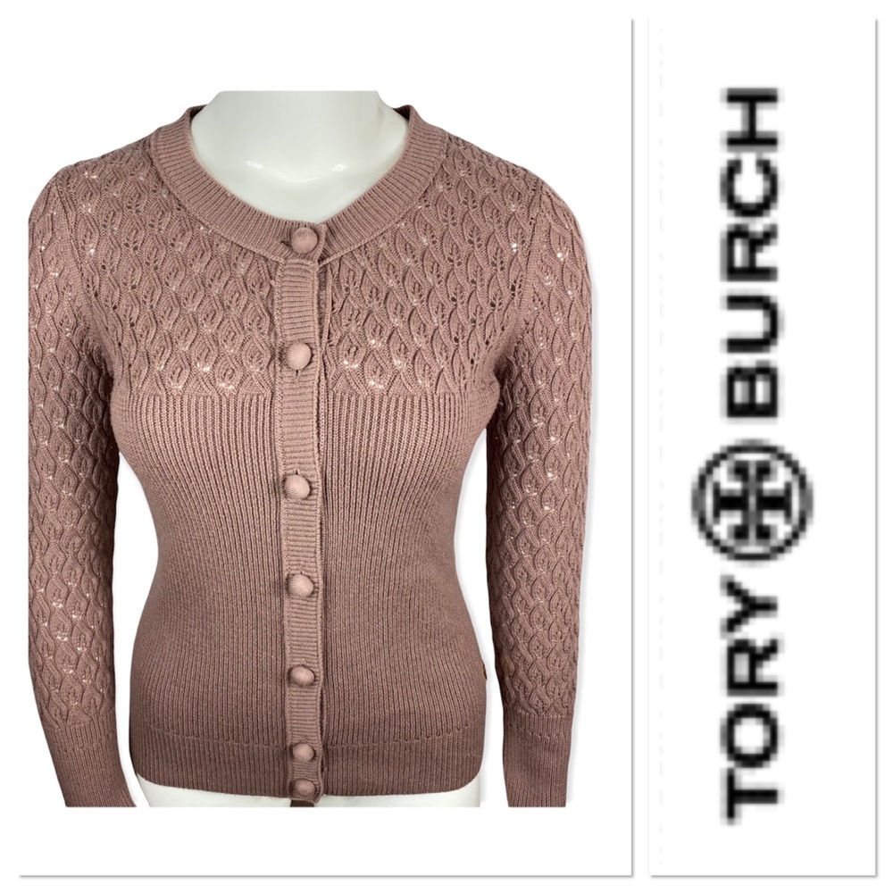 Tory Burch Pink Women's Sweater Cardigan
